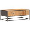 vidaXL Mesa de centro de madera maciza reciclada 90x50x35 cm