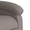 vidaXL Sillón reclinable eléctrico tela gris taupé