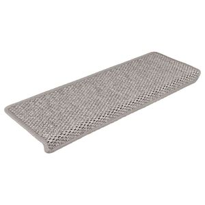 vidaXL Alfombrilla autoadhesiva escalera sisal 15 uds 65x21x4 cm