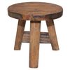 vidaXL Taburete de madera maciza de caoba