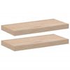 vidaXL Estantes flotantes 2 uds madera de ingenier&iacute;a 50x23,5x4 cm