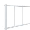 vidaXL Estructura cama sin colchón con estribo metal blanco 107x203 cm