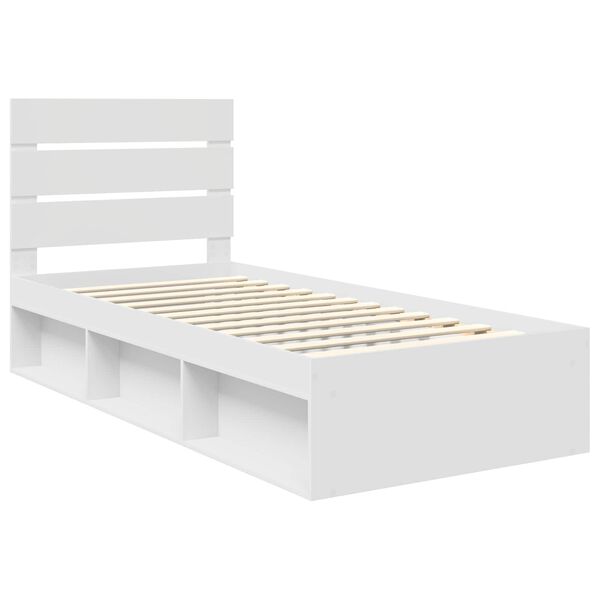 vidaXL Estructura de cama 90 x 200 cm Madera de pino macizo