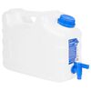 vidaXL Garrafa de agua con grifo pl&aacute;stico transparente 10 litros