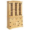 vidaXL Aparador Corona madera maciza pino mexicano 112x43x191,5 cm