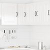 vidaXL Armario de cocina de esquina pared Kalmar blanca de alto brillo