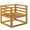vidaXL Muebles de jard&iacute;n 8 pzas cojines crema madera maciza de acacia