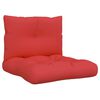 vidaXL Cojines para palets 2 unidades tela rojo