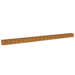 vidaXL Jardinera acero corten 770x50x36 cm