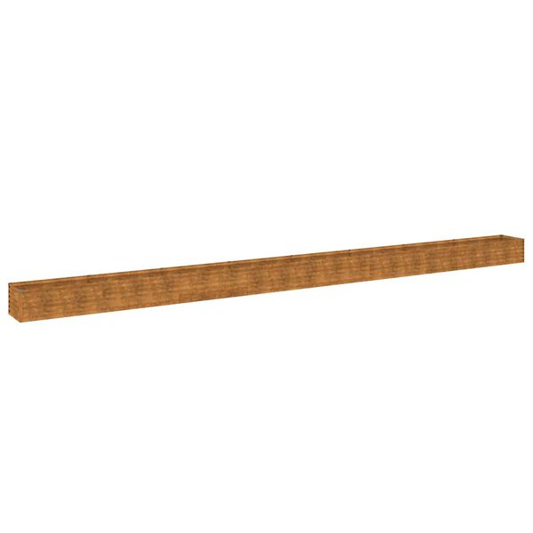 vidaXL Jardinera acero corten 770x50x36 cm