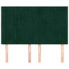 vidaXL Cabecero Terciopelo Verde Oscuro 144x5x118/128 cm