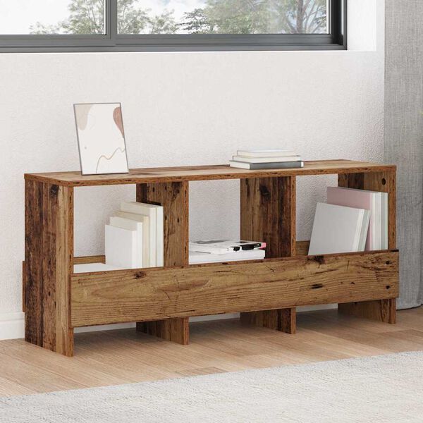 vidaXL Estante de revistas Madera vieja 102 x 30 x 45 cm