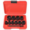 vidaXL Juego de extractor de pernos y tuercas da&ntilde;adas 11 piezas acero