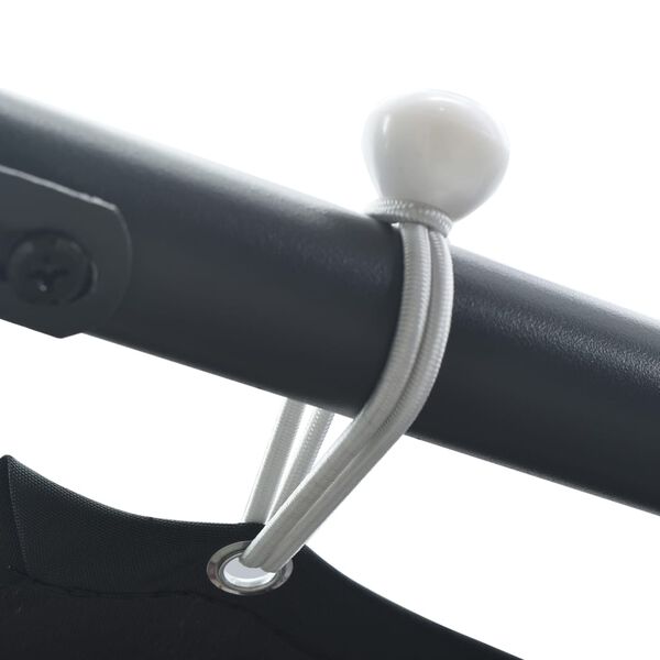 vidaXL Cenador carpa de acero gris antracita 3x3 m