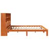 vidaXL Cama con estanter&iacute;a sin colch&oacute;n madera maciza marr&oacute;n 180x200cm