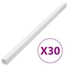 vidaXL Canaletas para cables PVC 40x25 mm 30 m