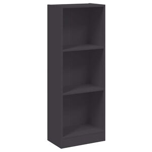 vidaXL Estanter&iacute;a de 3 niveles madera ingenier&iacute;a gris 40x24x109 cm