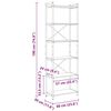vidaXL Estante de libros Gris sonoma 40 x 30 x 85 cm