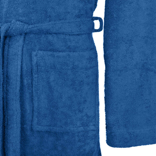 vidaXL Albornoz KINN Azul XL Algod&oacute;n