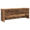 vidaXL Perchero de pared con estante Madera vieja 80 x 20 x 30 cm