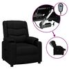 vidaXL Sill&oacute;n reclinable el&eacute;ctrico de cuero sint&eacute;tico negro