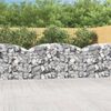 vidaXL Cesta gaviones forma arco hierro galvanizado 200x50x100/120 cm