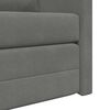 vidaXL Sof&aacute; cama de suelo 2 en 1 terciopelo gris oscuro 122x204x55 cm
