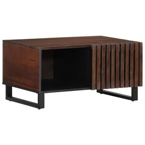 vidaXL Mesa de centro madera maciza mango marr&oacute;n 80x51x40 cm