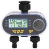 vidaXL Temporizador digital de riego autom&aacute;tico con salida doble