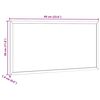 vidaXL Tablero de corcho con marco de madera de pino macizo 60x30 cm