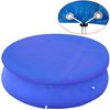 vidaXL Cubiertas para piscina 2 uds piscina elevada redonda 360-367 cm
