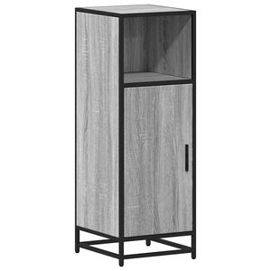 vidaXL Armario de ba&ntilde;o madera contrachapada gris sonoma 35x37,5x100 cm