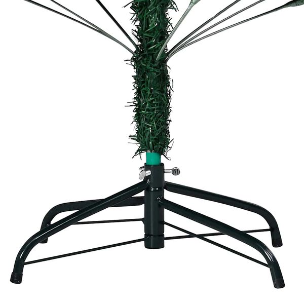vidaXL &Aacute;rbol de Navidad preiluminado con luces y bolas verde 120 cm