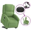 vidaXL Sill&oacute;n el&eacute;ctrico reclinable elevable de terciopelo verde claro