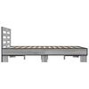 vidaXL Estructura cama madera ingenier&iacute;a metal gris Sonoma 140x200 cm