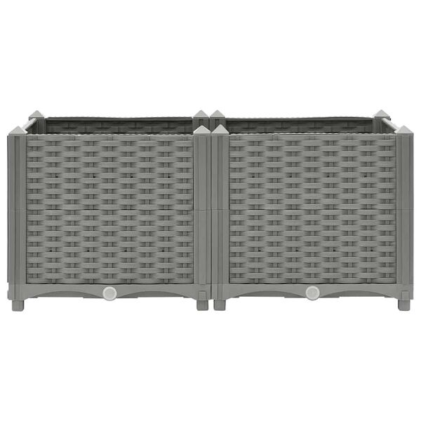 vidaXL Arriate polipropileno 80x40x38 cm