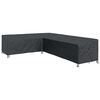 vidaXL Funda para muebles Negro 355 x 275 x 80 cm Tela Oxford 600D