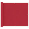 vidaXL Pantalla de Balc&oacute;n 100 x 200 cm Tela Oxford Rectangular Rojo