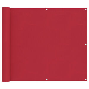 vidaXL Pantalla de Balc&oacute;n 100 x 200 cm Tela Oxford Rectangular Rojo