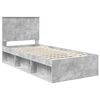 vidaXL Estructura de cama Concreto 90 x 200 cm Madera de pino macizo