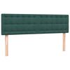 vidaXL Cama box spring con colch&oacute;n terciopelo verde oscuro 140x220 cm