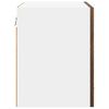 vidaXL Mueble colgante con puerta Roble ahumado 40 x 31 x 40 cm