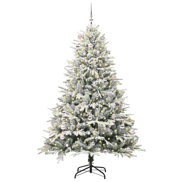 vidaXL &Aacute;rbol de Navidad artificial preiluminado con juego de bolas