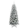 vidaXL Árbol de Navidad artificial 240 cm PVC y Plástico y Acero y PE