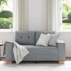 vidaXL Sof&aacute; Loveseat gris claro 160x77x82 cm de tela