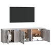 vidaXL Set de muebles para TV 2 pzas madera contrachapada gris Sonoma