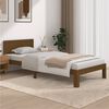 vidaXL Estructura cama sin colch&oacute;n madera pino marr&oacute;n miel 90x200 cm