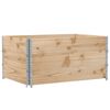 vidaXL Jardinera de madera maciza de pino 120x80 cm