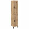 vidaXL Aparador alto Roble artisan 34,5 x 34 x 180 cm