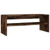 vidaXL Mesa de centro madera contrachapada roble ahumado 100x40x40 cm